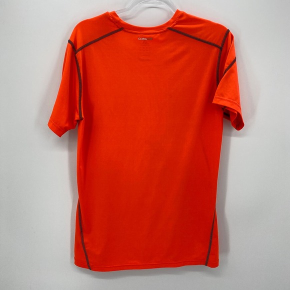 ADIDAS Bright Shirt Mens Size Hi Visibility Climalite Technical Short Sleeve Top - Picture 2 of 6